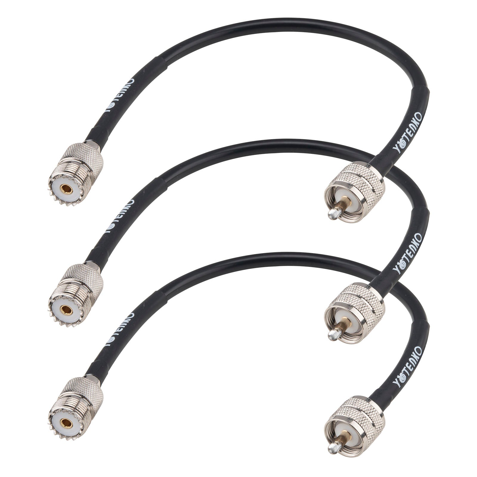 Goupchn UHF PL259 Solder Connectors With Reducer 5 Pack Teflon
