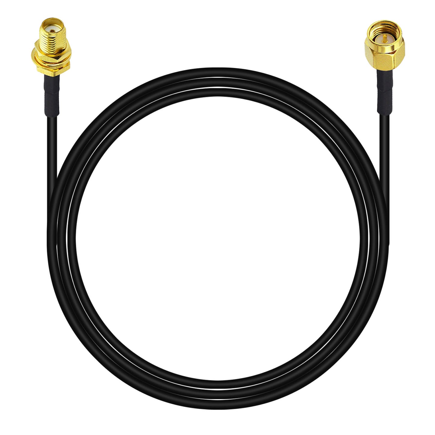 YOTENKO SMA Male to SMA Female Bulkhead Mount Cable RG174 SMA Extension Cable SMA Jumper RF Coaxial Cable