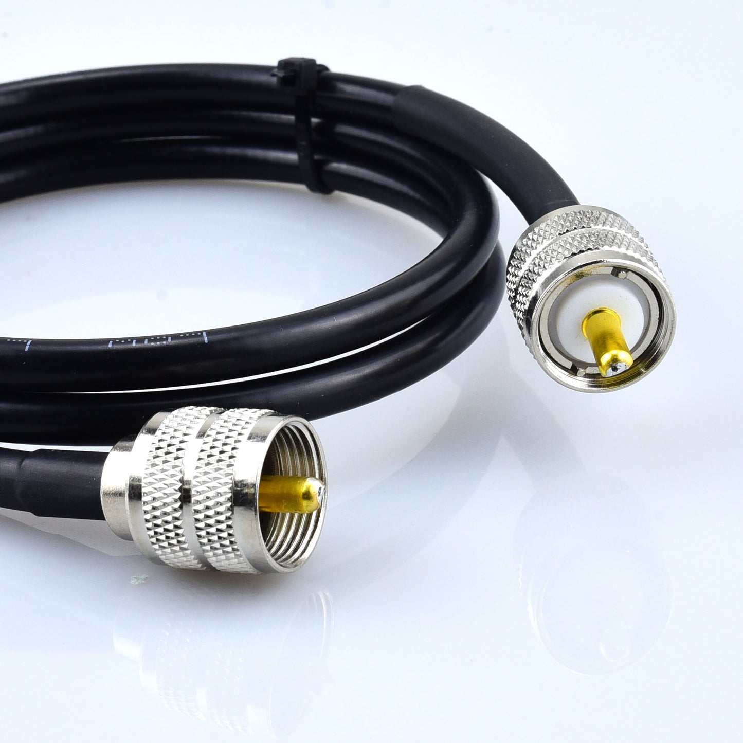 YOTENKO UHF PL259 Male to Male RG8x Jumper Cable 3-Pack Low Loss 50 Ohm
