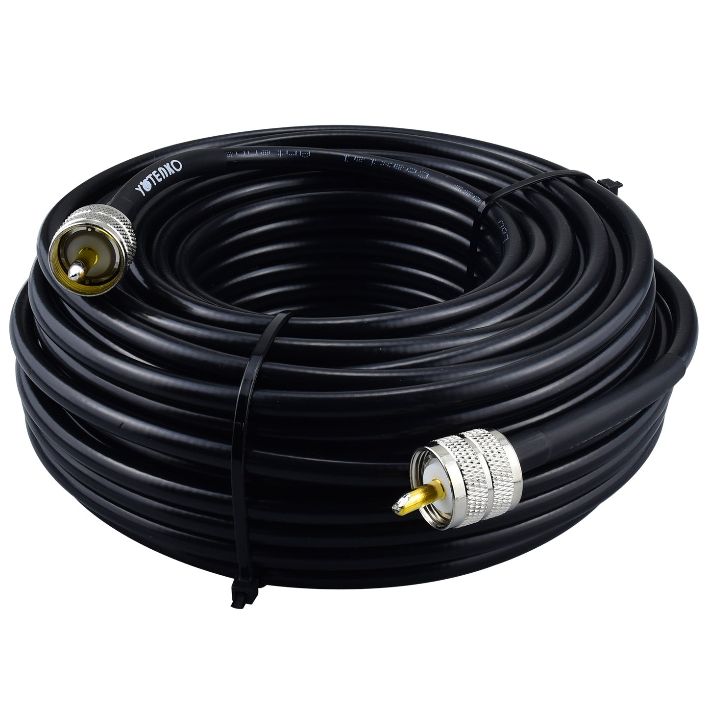 YOTENKO UHF PL259 Male to Male RG8x Jumper Cable 3-Pack Low Loss 50 Ohm