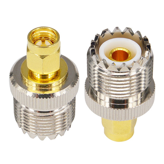 YOTENKO SMA Male to SO239 UHF Female RF Coaxial Adapter SO-239 UHF Antenna Cable Connector Converter 50 Ohm Pack of 2