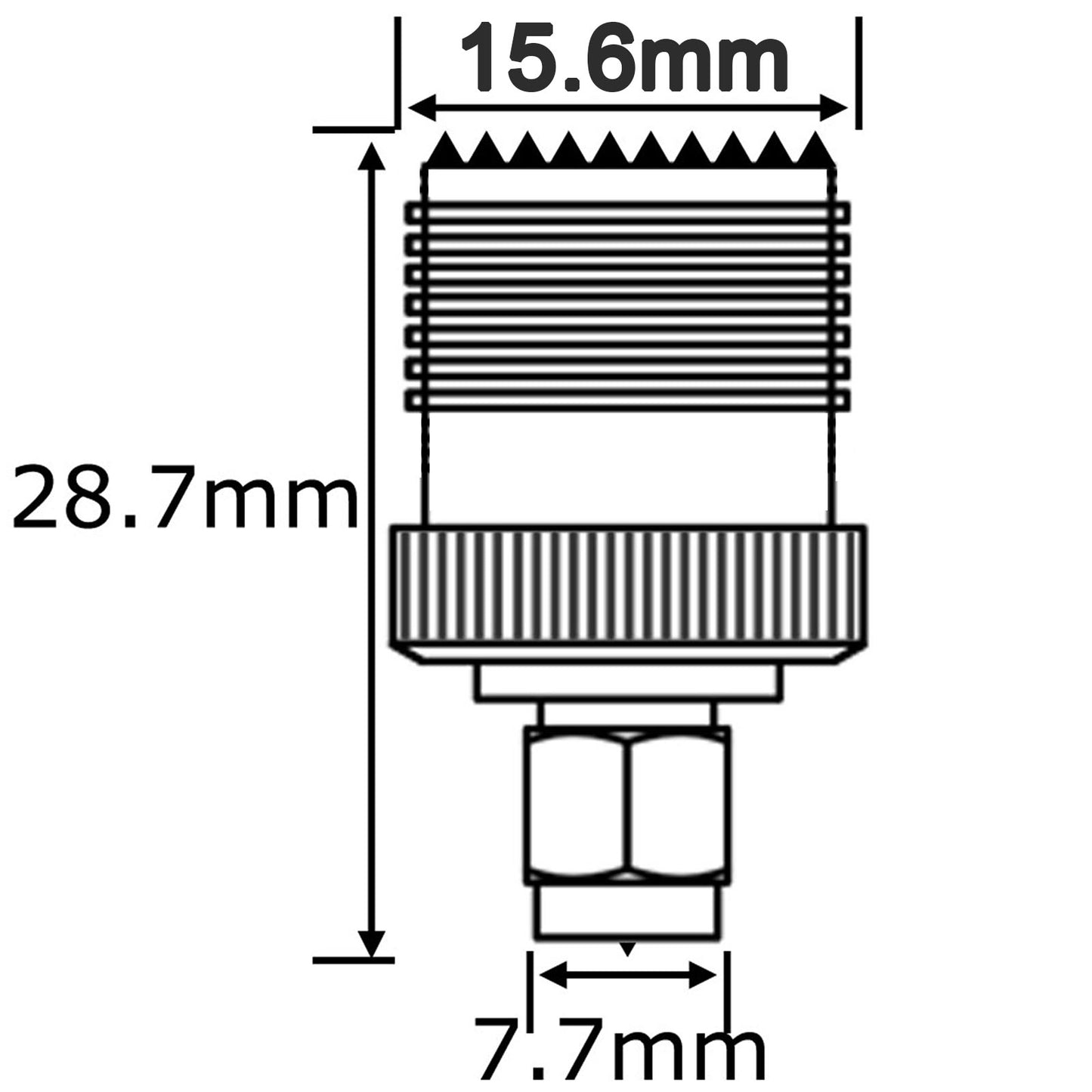 YOTENKO Ham Radio Adapter SMA Male to UHF SO239 Female Adapter RF Connectors for CB Radio,Ham Radio Antenna,Walkie Talkie,Amateur Radio Pack of 2