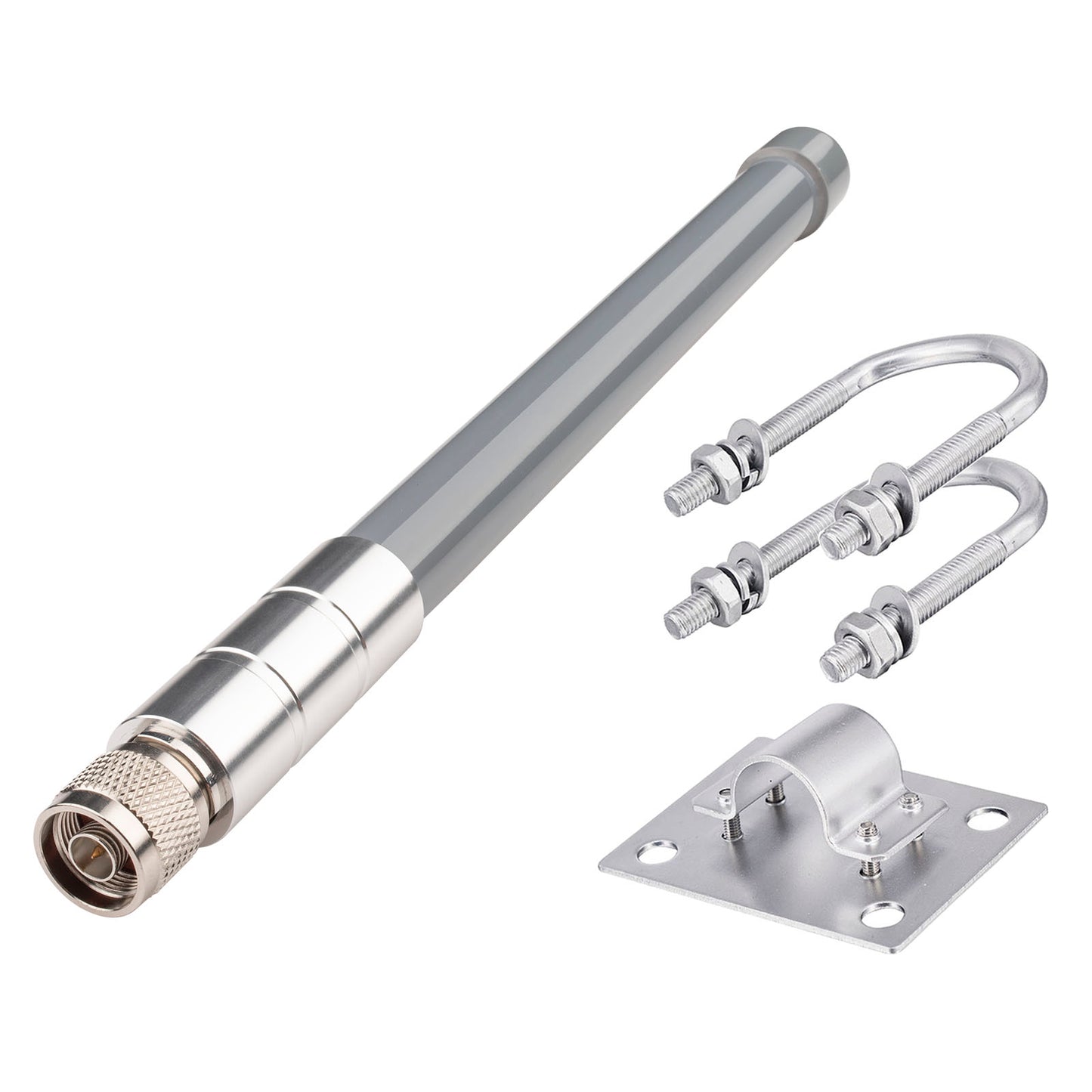 YOTENKO Outdoor WiFi Antenna 5 dBi 2.4GHz Omnidirectional Antenna, 12", N-Male Connector, Waterproof Fiberglass Antenna