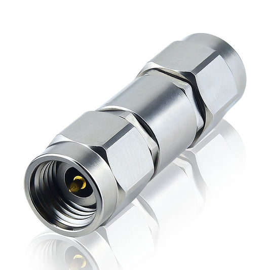 YOTENKO 2.92mm Male to SMA Male Millimeter-Wave Connector, 2.4mm Female Jack Precision RF Microwave mmWave Adapter, DC to 26.5 GHz, VSWR 1:1.2, 50 Ohm, Stainless Steel Body