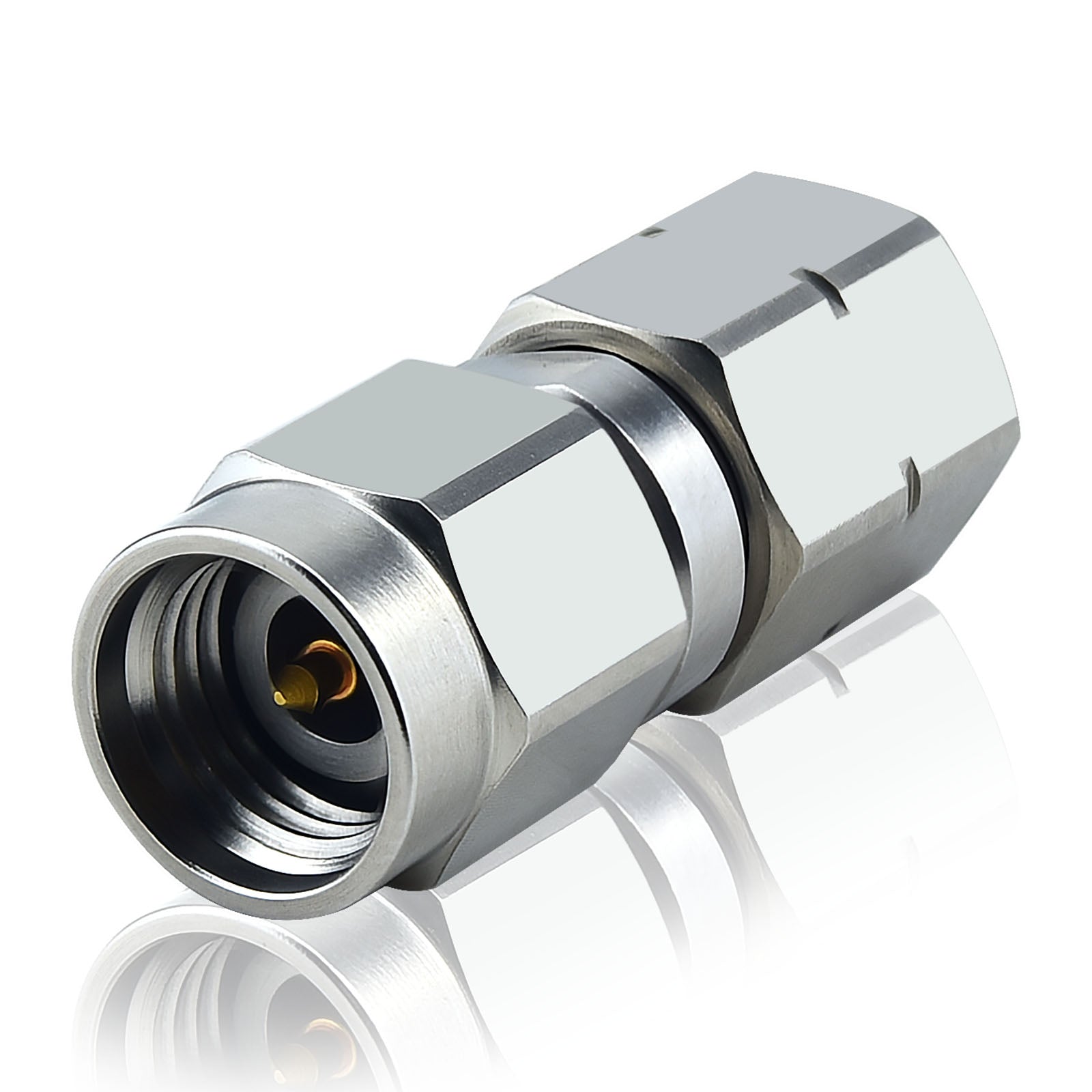 Wave Connector YOTENKO 1.85mm Male to 2.4,mm Male Millimeter-Wave Connector, 1.85mm t