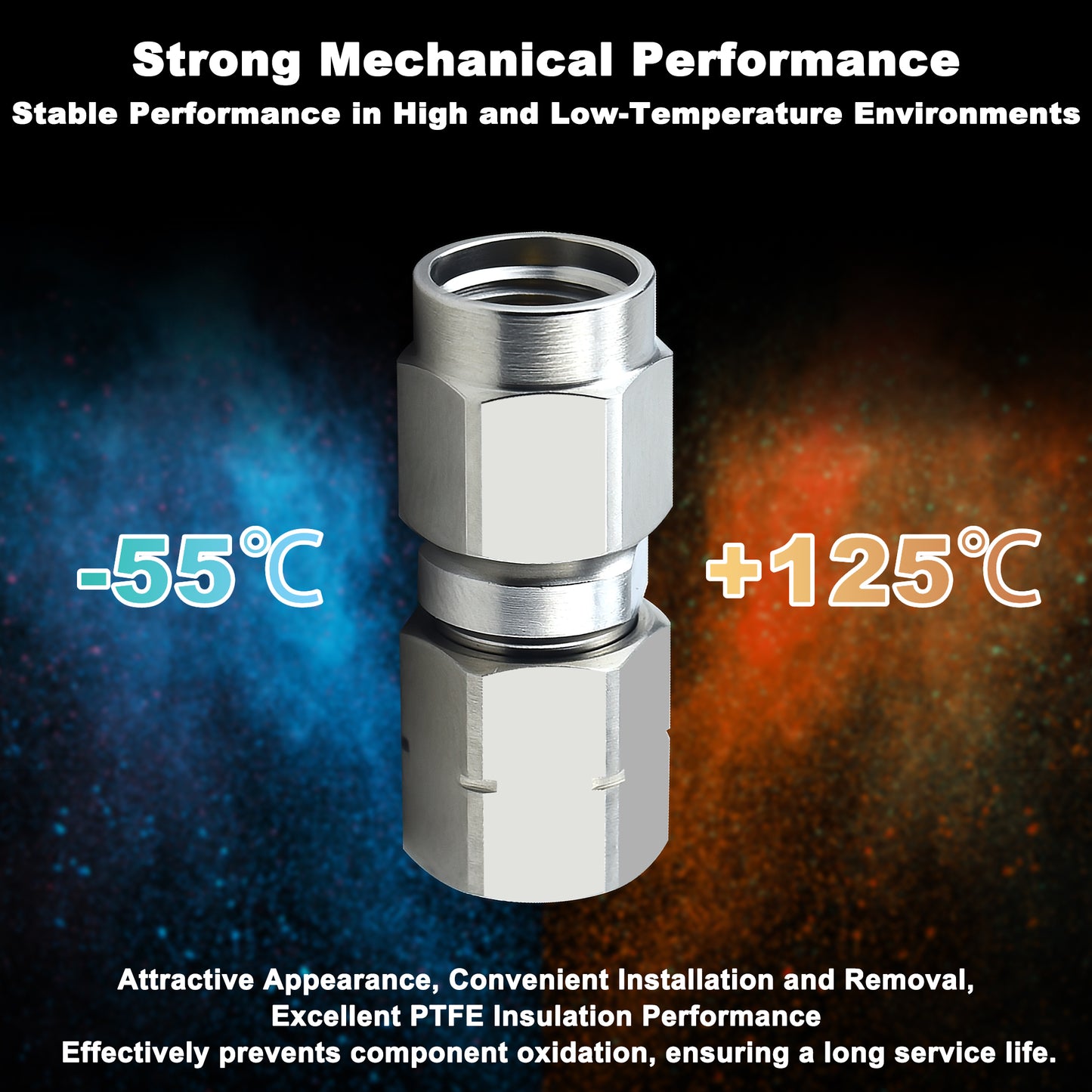 YOTENKO 1.85mm Male to 2.4,mm Male Millimeter-Wave Connector, 1.85mm to 2.4mm Precision RF Microwave mmWave Adapter, DC to 50 GHz, VSWR 1:1.25, 50 Ohm, Stainless Steel Body