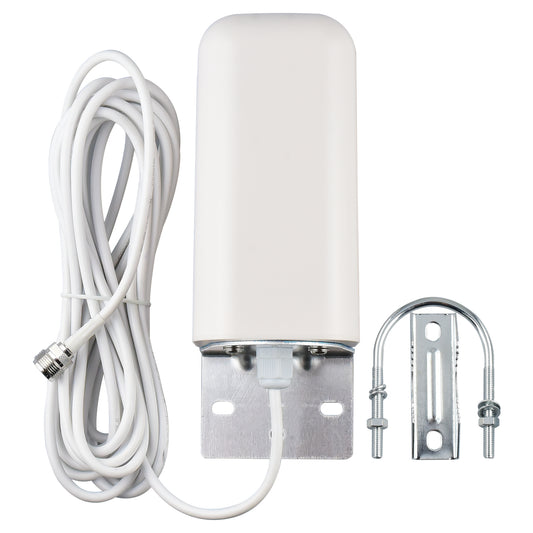 YOTENKO High Gain 10 dBi Wideband Omni Directional Outdoor Antenna 4G / LTE / 5G with N Female Connector, Pole/Wall Mount Antenna