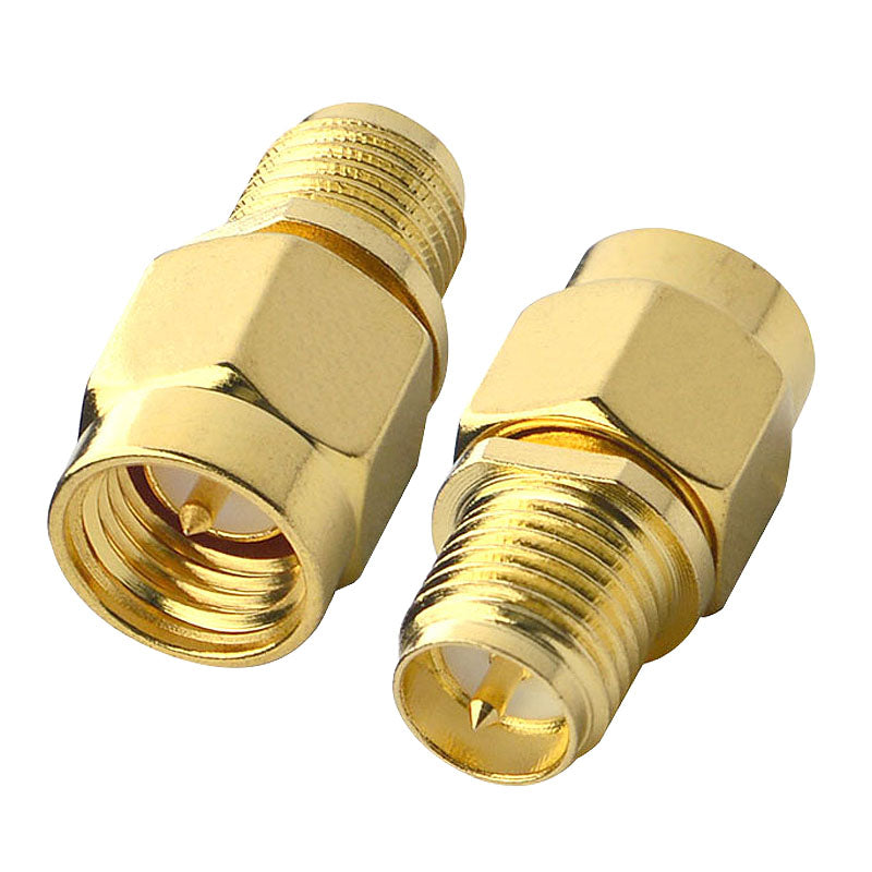 YOTENKO SMA Antenna Cable Connector SMA Male to RP SMA Female RF Coax Adapter Coupler Converter Pack of 2 for WiFi Coaxial Extension Cable