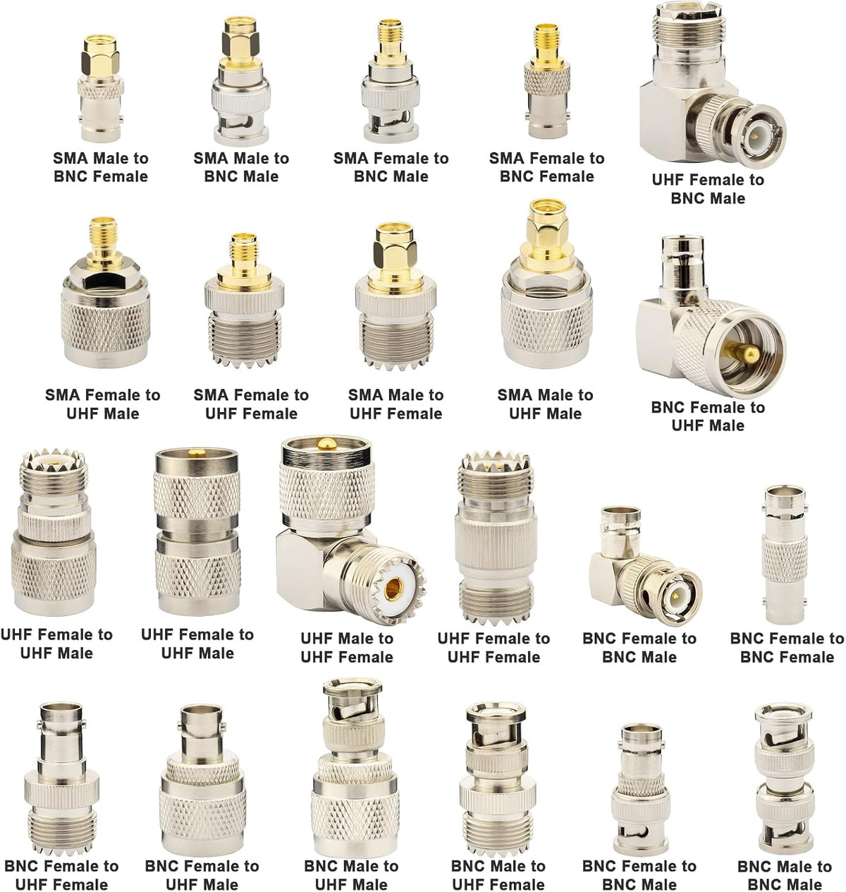 YOTENKO 22-piece RF adapter kit Lii-08001 image 3