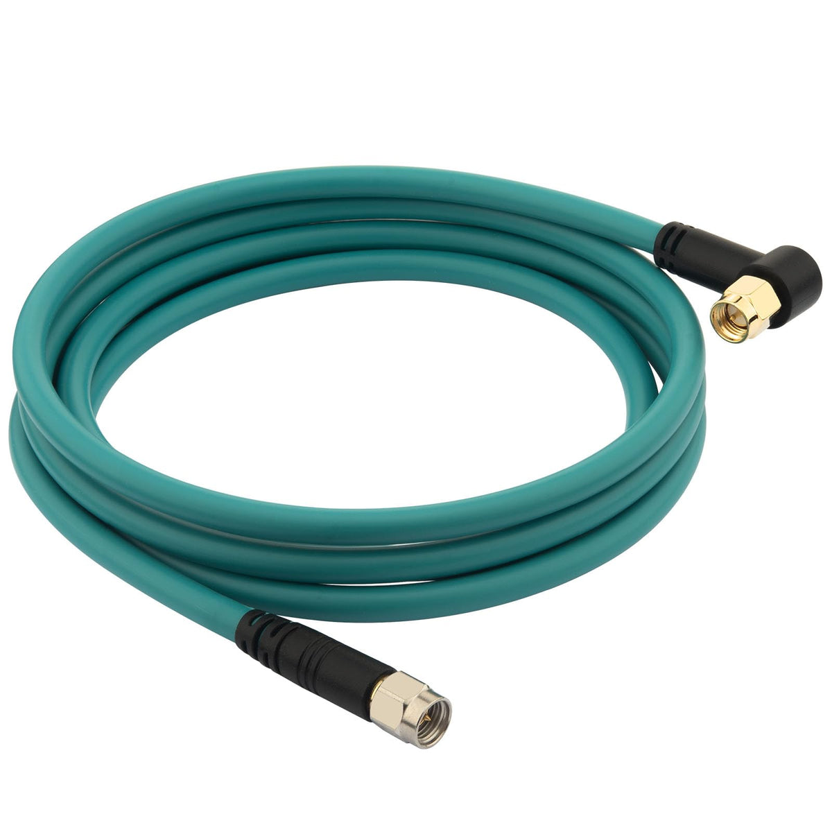 YOTENKO RG142 SMA Male to Right-Angle SMA Male Coaxial Cable, 50 Ohm - 5 FT / 1.5 m / 1 Pack