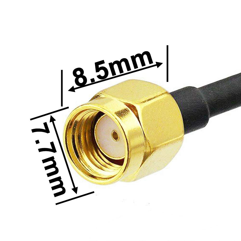 YOTENKO Dual-Band Wi-Fi Magnetic Antenna, RP-SMA, 3 m Cable, 2 Pack - product details