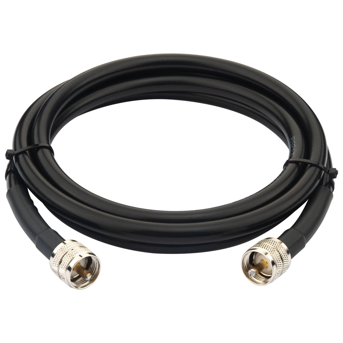 YOTENKO RG213 Coaxial Cable, PL259 Male to PL259 Male, 50 Ohm - 6 FT