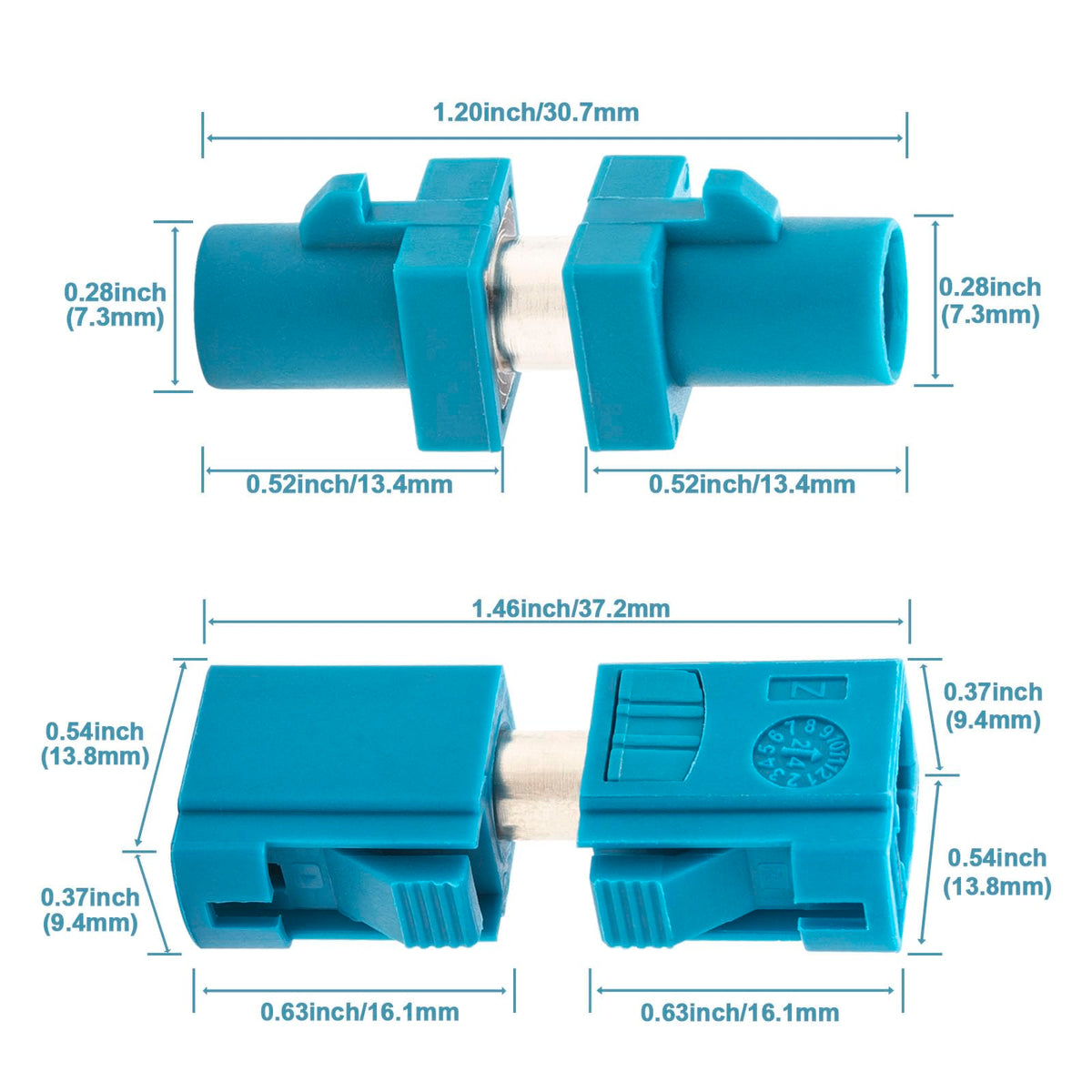 YOTENKO Fakra Z RF Adapter Kit, 4-Pack, 50 Ohm - product details
