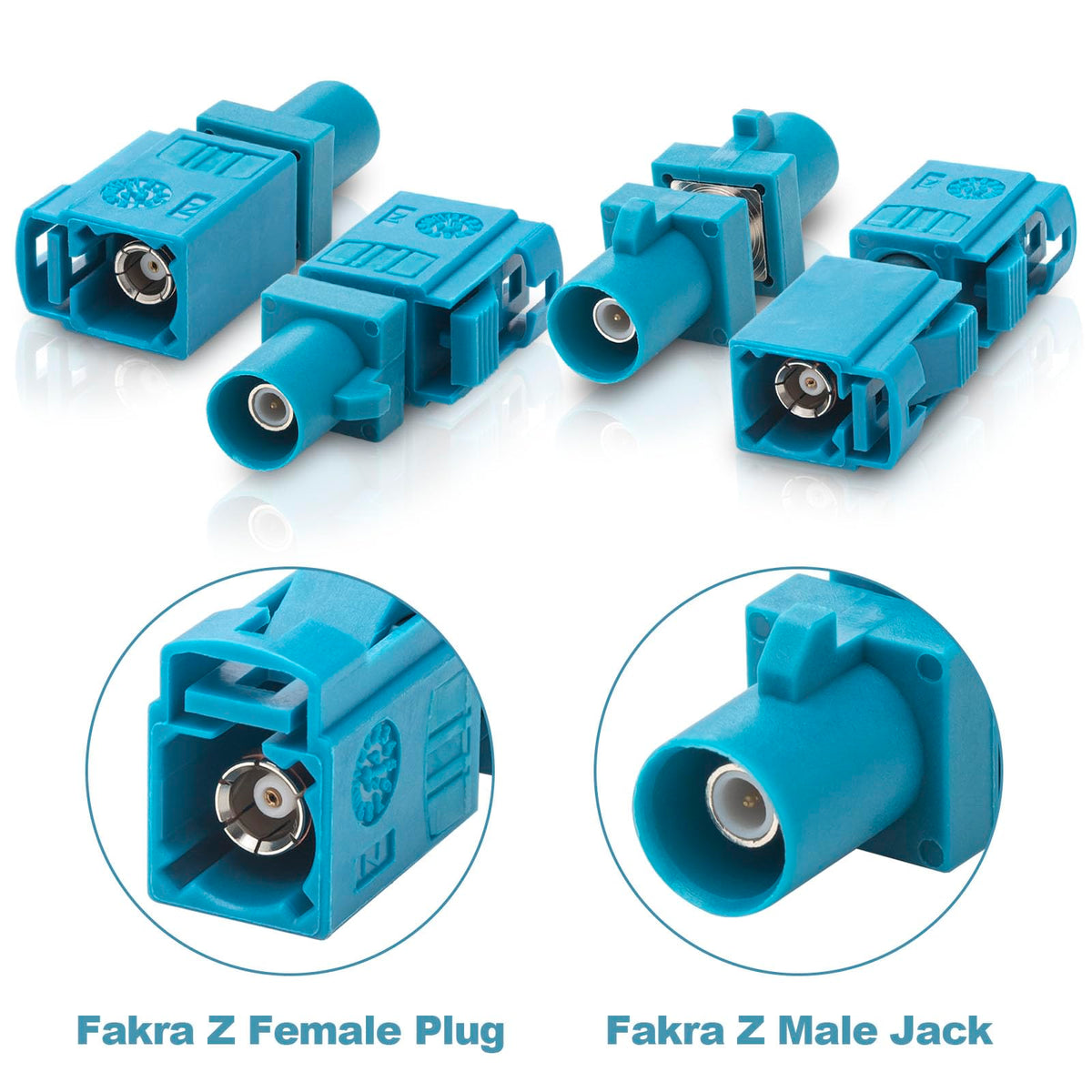 YOTENKO Fakra Z RF Adapter Kit, 4-Pack, 50 Ohm - product details