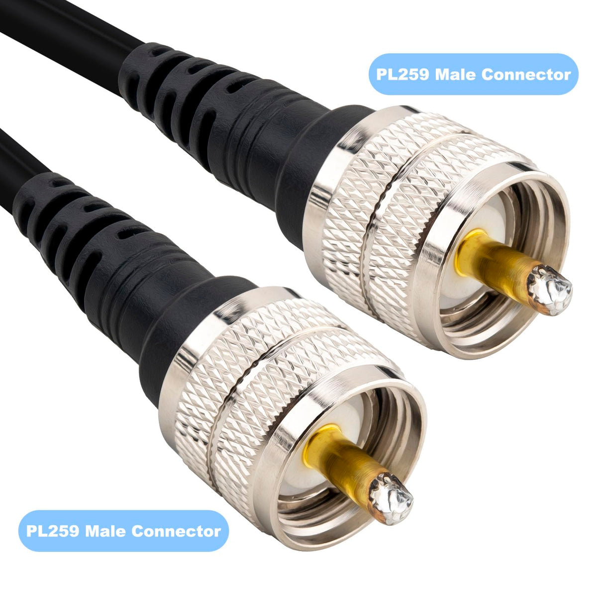 YOTENKO RG58 Coiled Coaxial Extension Cable, 50 Ohm - product details