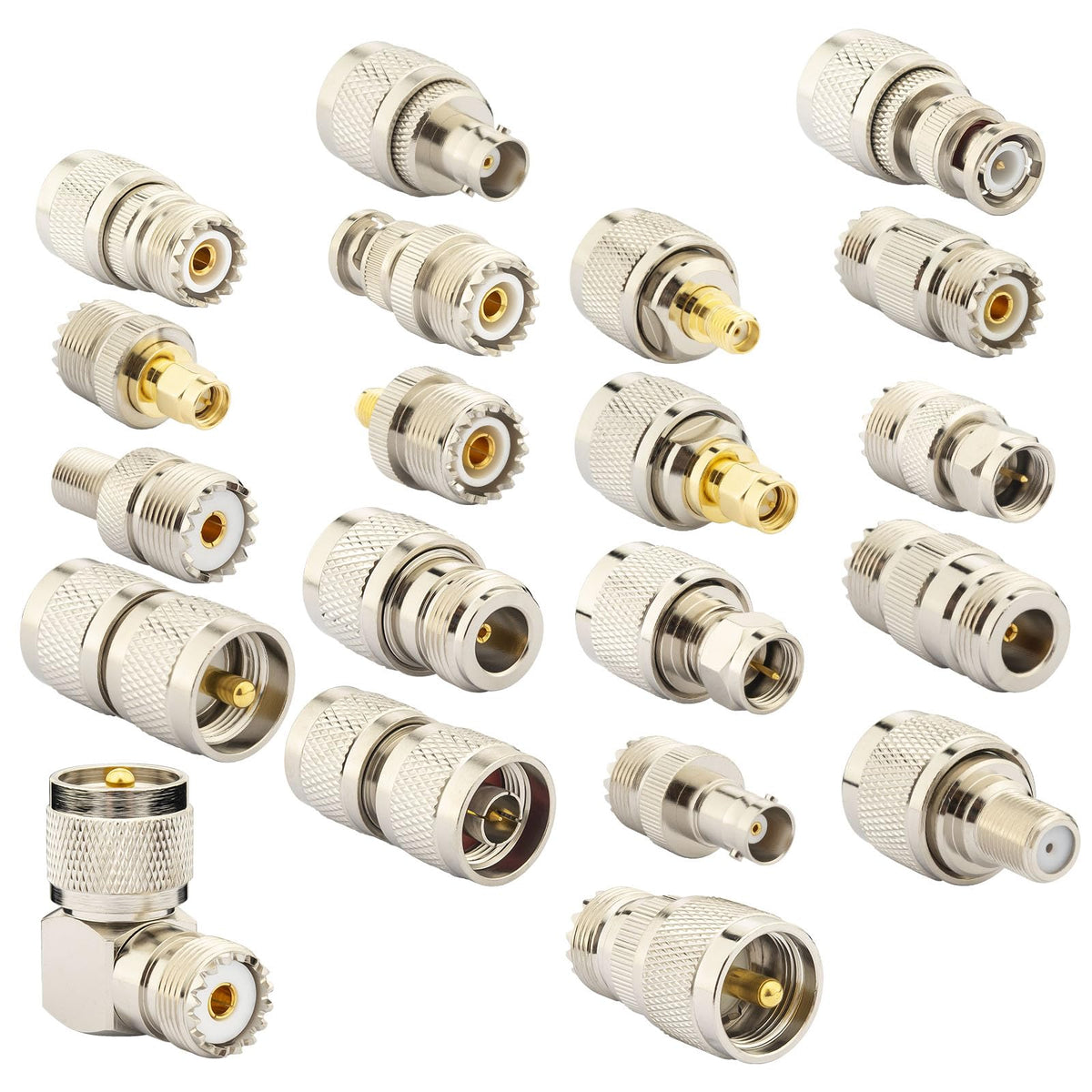 YOTENKO UHF PL259 SO239 RF Adapter Kit, 20 or 24 Pieces - product details