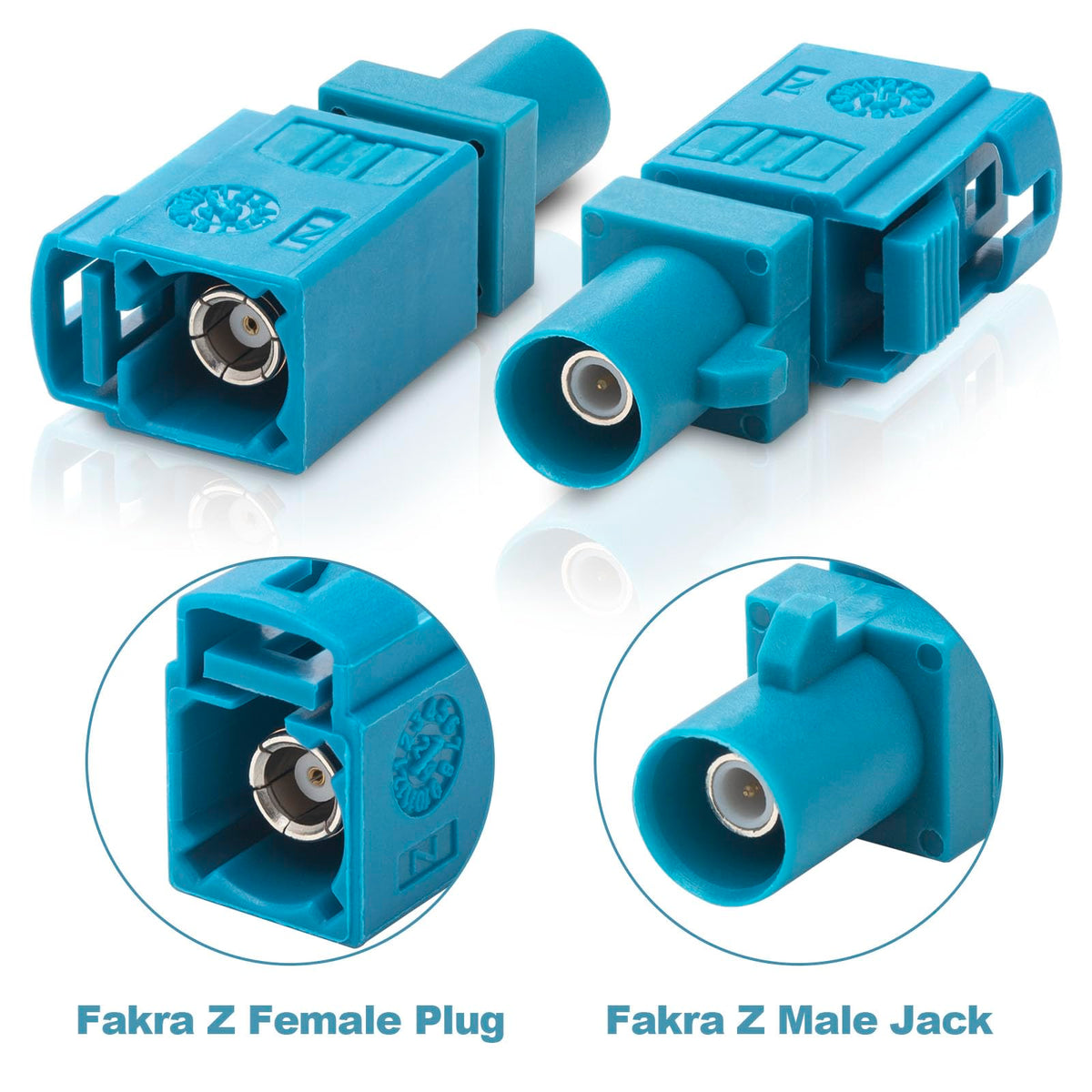 YOTENKO Fakra Z RF Adapter Kit, 4-Pack, 50 Ohm - product details