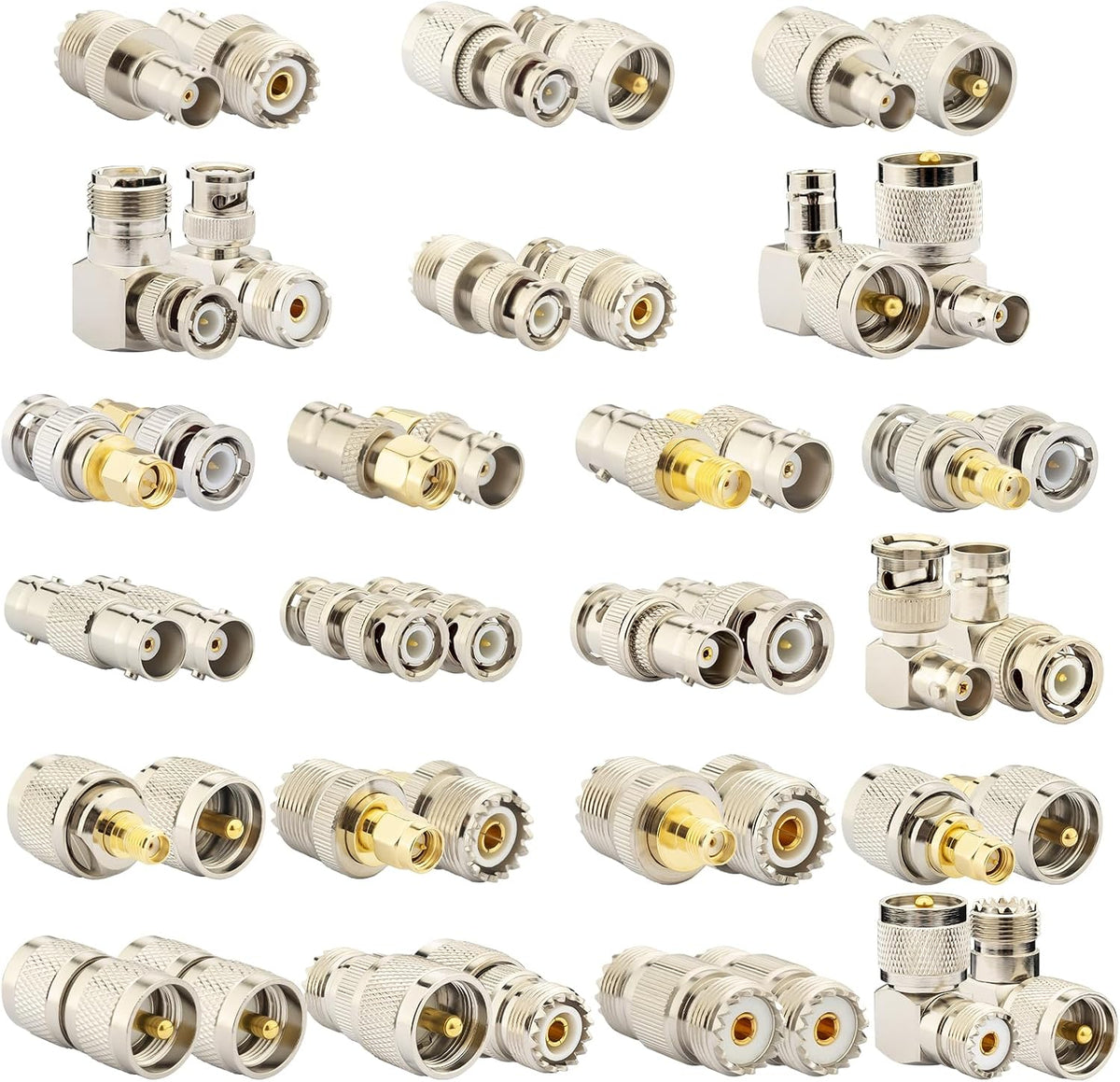 YOTENKO Ham Radio RF Adapter Kit, 22 Pieces, SMA BNC PL259 SO239