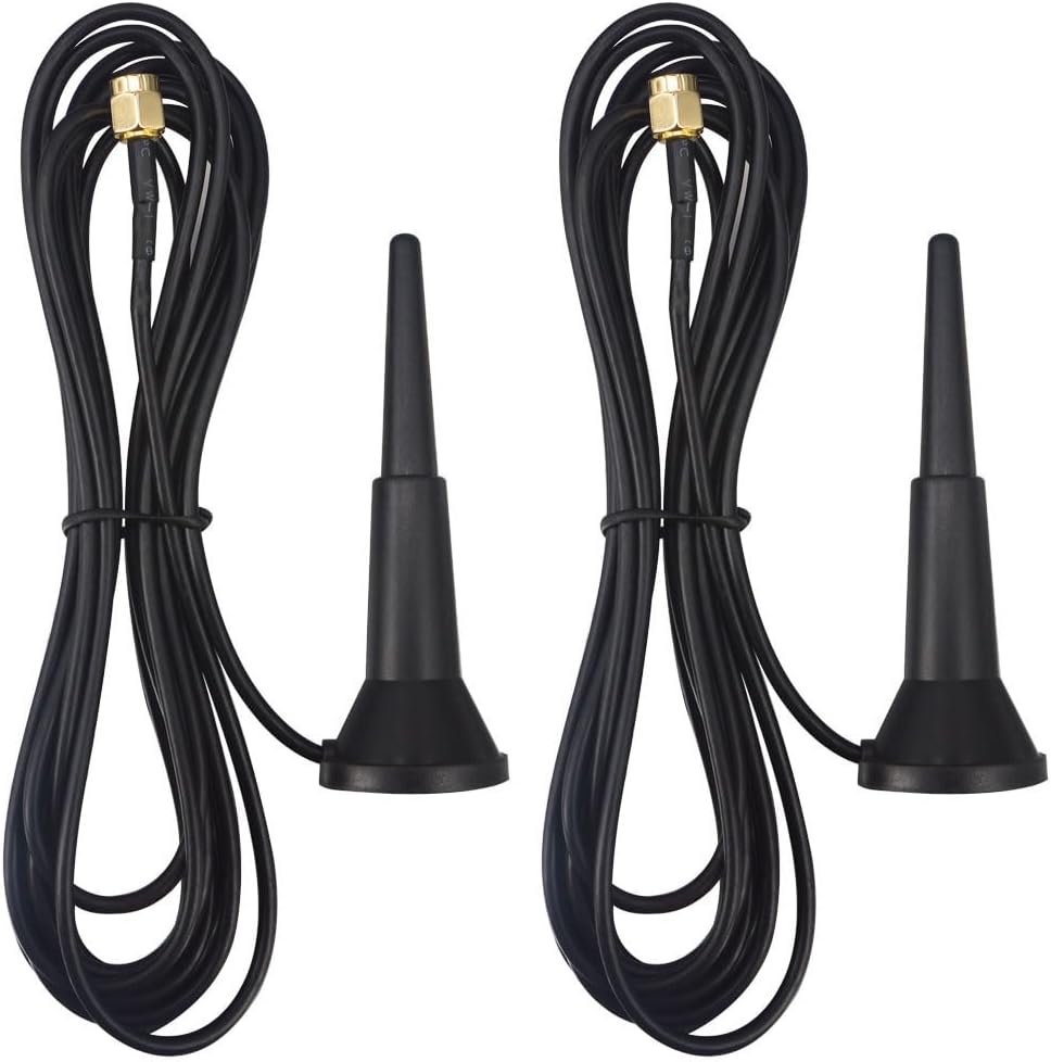 YOTENKO Dual-Band Wi-Fi Magnetic Antenna, RP-SMA, 3 m Cable, 2 Pack