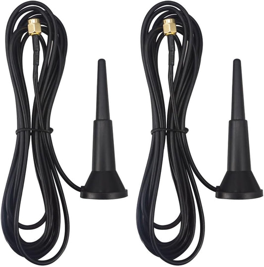 YOTENKO Dual-Band Wi-Fi Magnetic Antenna, RP-SMA, 3 m Cable, 2 Pack